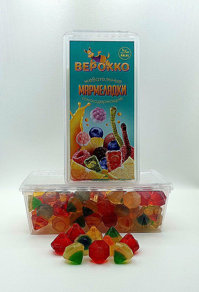  Жевательный мармелад Самоцветы, 250г      в Долгопрудном